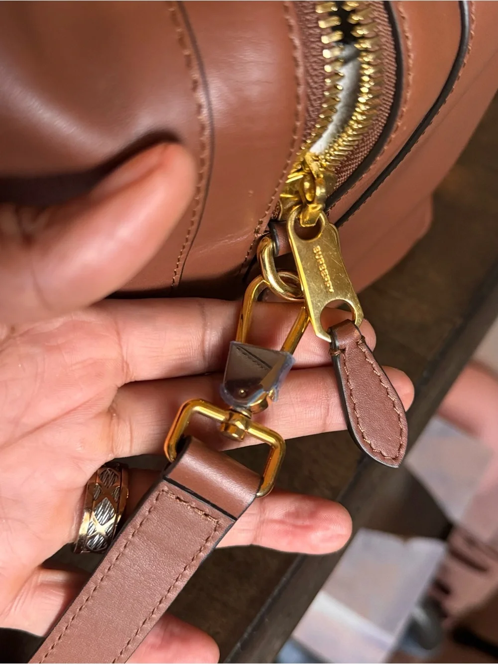 Burberry cube Leather Satchel !